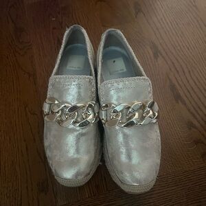 Silver Chain Loafers